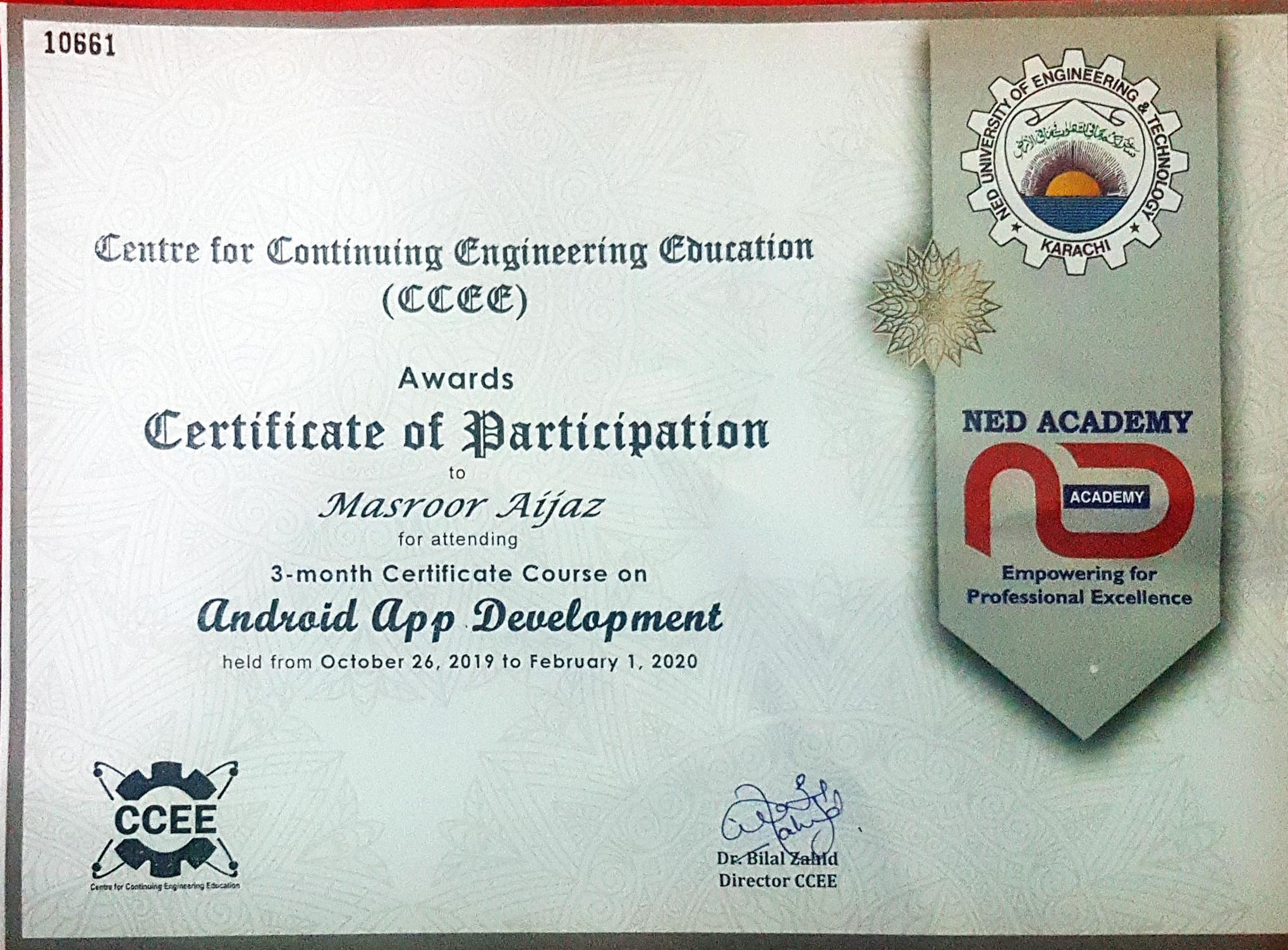 Android App Development Certificate